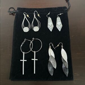 Silver Earring Set